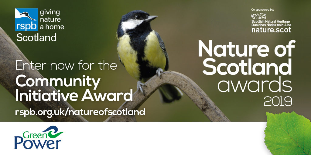 Nature of Scotland Awards 2019 Enter now for the Community Initiative Award sponsored by GreenPower
