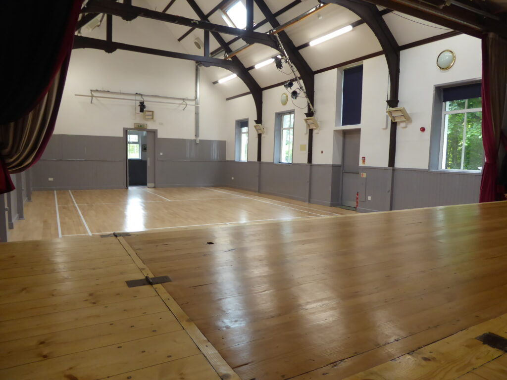 Taynuilt Village Hall resurfaced floor and stage